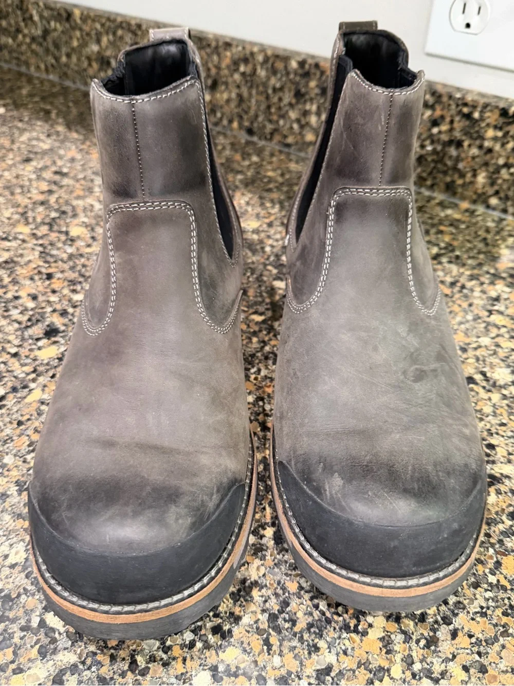 KEEN Men's Chelsea Work Boot - Gray 11.5